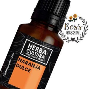 Aceite esencial Naranja dulce orgánica HERBA CULTURA (15 ml)