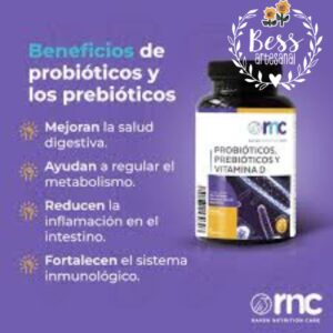 Probióticos, prebióticos y Vitamina D - RNC (60 cap)