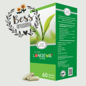 Longeva Total Natural (Te verde - Ginseng) 60 cápsulas