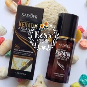 Aceite capilar Keratina y Argán SADOER (40 ml)
