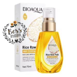 Gotas para el cabello de aceite de arroz BIOAQUA (70 ml)