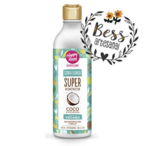 Acondicionador vegano Coconut - super reconstructor HAPPY ANNE 340 ml