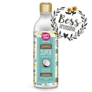 Shampoo Vegano Coconut - Super reconstructor  HAPPY ANNE 340 ml