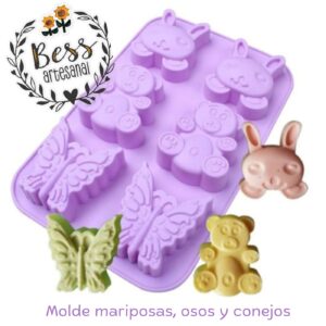 Molde mariposas, osos y conejos