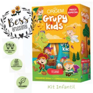 ORIGEM Set Grupy Kids XO Embaraco - Desenredante(Champú y Acondicionador)
