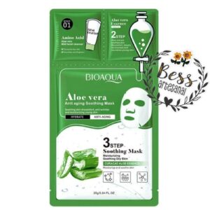 Mascarilla Facial 3 pasos Aloe Vera BIOAQUA
