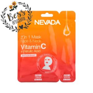 Mask Facial NEVADA 2 en 1 Vitamina C + Ácido Ferúlico (1pz)
