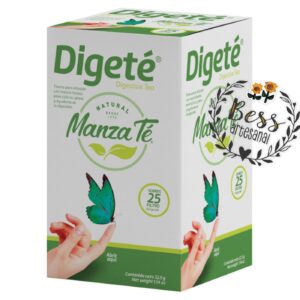 Digeté MANZA TÉ (cólicos, indigestión y gases) 25 sobres