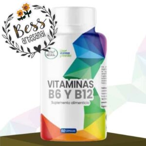 Vitamina B6 y B12 - Total Natural (60 cápsulas)
