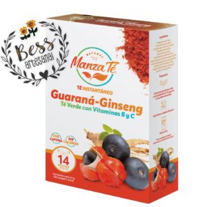 Guaraná - Ginseng MANZA TÉ (Bebida Energética) 14 sticks
