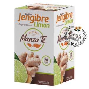 Rooibos con jengibre y Limón MANZA TÉ (20 sobres)