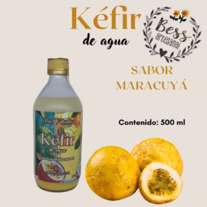 Kéfir de agua sabor Maracuyá (500 ml)