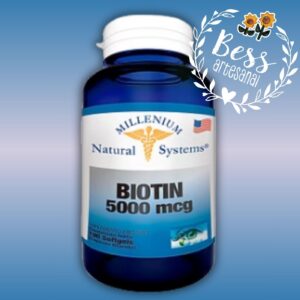 Biotin 5000 mcg MILLENIUM (cabello y uñas) 100 softgels