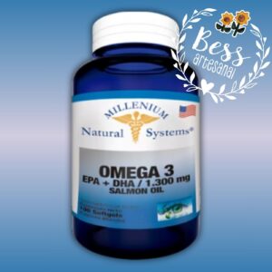 Omega 3 EPA+DHA+Salmon Oil MILLENIUM (Salud cardiovascular) 100 softgels