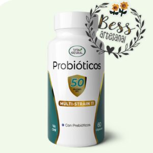 Probióticos 50 billones UFC - Total Natural (60 cápsulas)