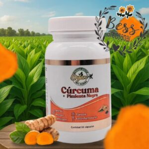 Cúrcuma + Pimienta Negra Organi.k (90 cápsulas)