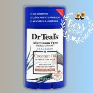 Desodorante MAGNESIUM + COCONUT OIL Dr. Teal´s (75 grs) Libre de Aluminio