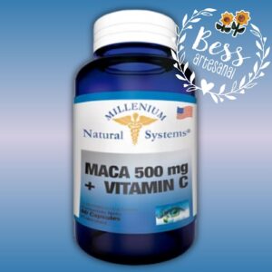 Maca 500 mg + Vitamina C  MILLENIUM (Energía natural) 60 capsules