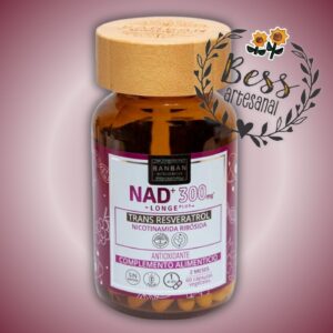 NAD⁺ 300mg & Trans-Resveratrol - Antioxidante BANBAN (60 caps)