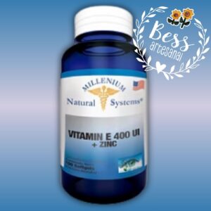 Vitamin E 400UI + Zinc MILLENIUM (Antioxidante celular) 60 softgels