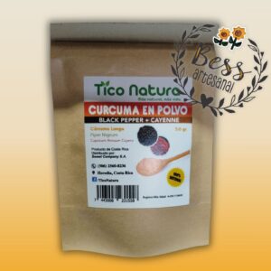 Cúrcuma en polvo+Black pepper+Cayenne TicoNatura (50 gr)
