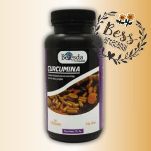 Curcumina BETESDA (Cúrcuma, pimienta negra y jengibre) 90 caps