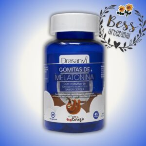 Melatonina + Vitamina B6 en gomitas DRASANVI (sabor cereza) 45 gomitas