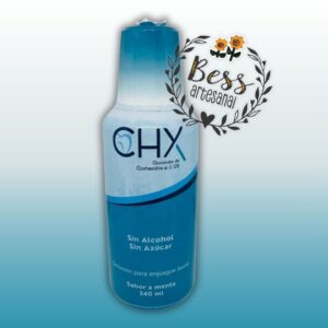 Solución para enjuague bucal CHX (sabor menta) sin alcohol - sin azúcar (240 ml)
