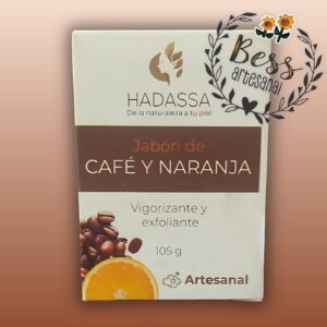 Jabón de Café y Naranja HADASSA (vigorizante y exfoliante) 105 grs