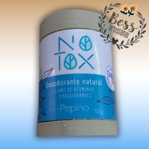 Desodorante 100 % natural NO TOX Pepino (libre de aluminio y preservantes) 50 g