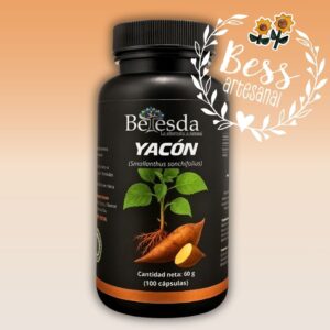 Yacón BETESDA (Smallanthus sonchifolius)100 cápsulas
