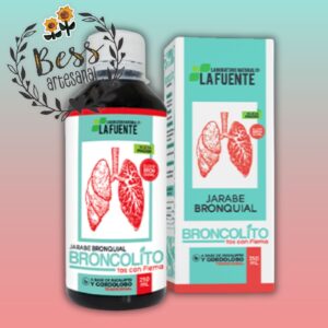 Jarabe Bronquial BROCOLITO La Fuente (tos con flema) eucalipto y Gordolobo (250 ml)