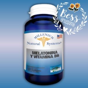 Melatonina y Vitamina B6 MILLENIUM (Regulador de sueño) 60 softgels