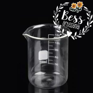 Beaker vidrio Transparente (grado laboratorio) 150 ml