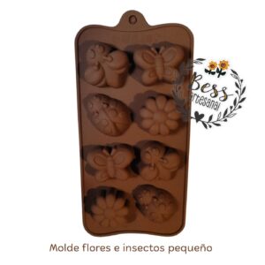 Molde Flores e insectos pequeños