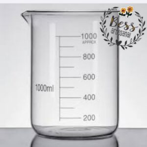 Beaker vidrio Transparente (grado laboratorio) 1 litro