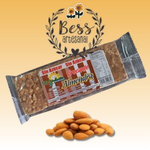 Turrón de Almendra crocante SIN AZÚCAR  (40 grs) LA YERBERITA