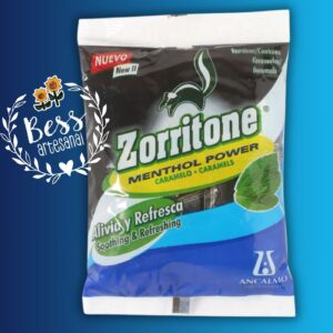 Zorritone Menthol Power (Caramelo Macizo) paquete 10 unidades