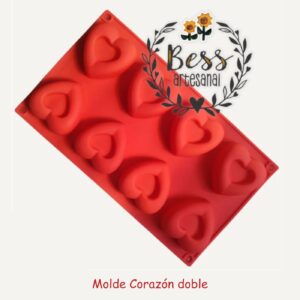 Molde Corazón doble