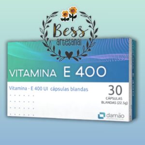 Vitamina E - 400 UI Damão (30 cápsulas blandas)