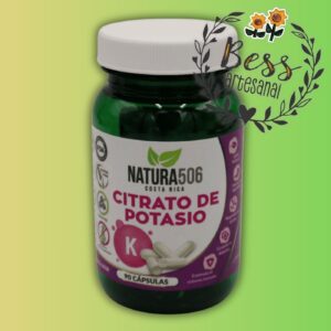 Cápsulas de Citrato de Potasio NATURA506 (salud del corazón, huesos y cálculos renales) 90 cápsulas