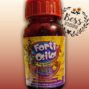 Forti Ositos Gomitas Multivitamínicas (sabor a fresa y piña) 110 gomitas