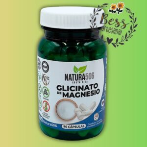 Cápsulas de Glicinato de Magnesio NATURA506 (energía, relajación muscular y salud cardiovascular) 90 cápsulas