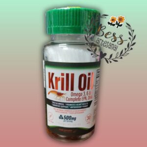 Krill Oil - Omega 3, 6 & 9, Complete EPA, DHA (500 mg) 30 softgels