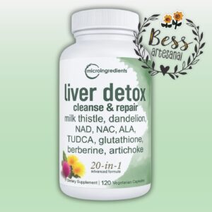 Liver Detox MicroIngredients -limpia y repara- 20 en 1 (120 cápsulas)