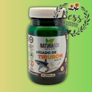 Cápsulas de Hígado de Tiburón NATURA506 -Aceite- (Oxigenación celular, mejora la salud de la piel y tejidos) 90 cápsulas