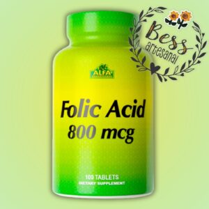 Folic Acid 800mcg ALFA (100 tabletas)