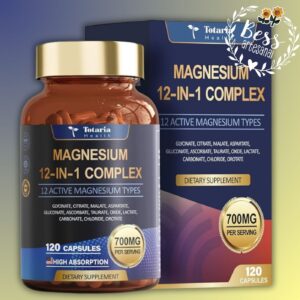 Magnesium 12 in 1 Complex (12 tipos de Magnesio Activo) 120 cápsulas