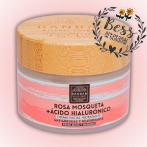 Crema Facial Rosa Mosqueta + Ácido Hialurónico BANBAN (50 g)