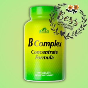B Complex ALFA (salud de las células sanguíneas, el cerebro, el corazón, el sistema inmunitario y el metabolismo) 100 tabletas